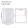 80/160 Cards Photo Albums 20pages Photocard Holder Kpop Albums for Cards Book Binding Machine Collector Book Album De Fotos