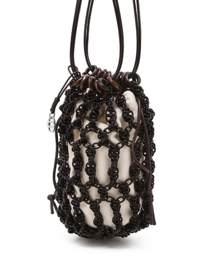 Athe Vanessabruno Ivory Weaving Net Mini Bag Aaba6E865Iv