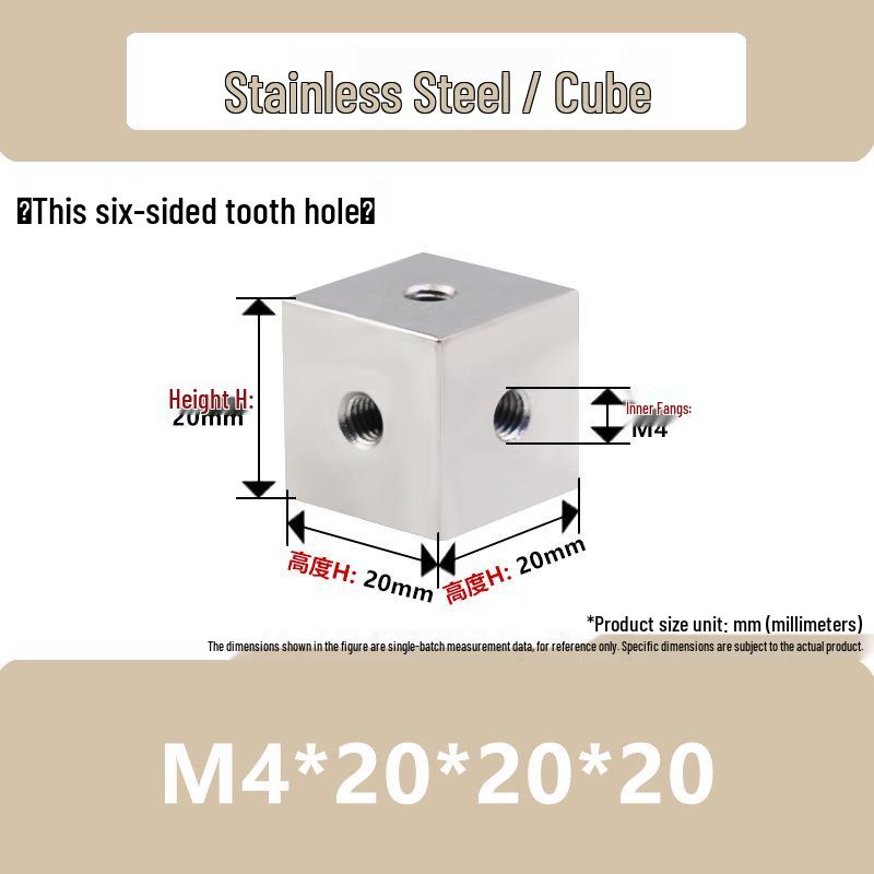 Aluminum Alloy Hex Nut Acrylic Connector Cap