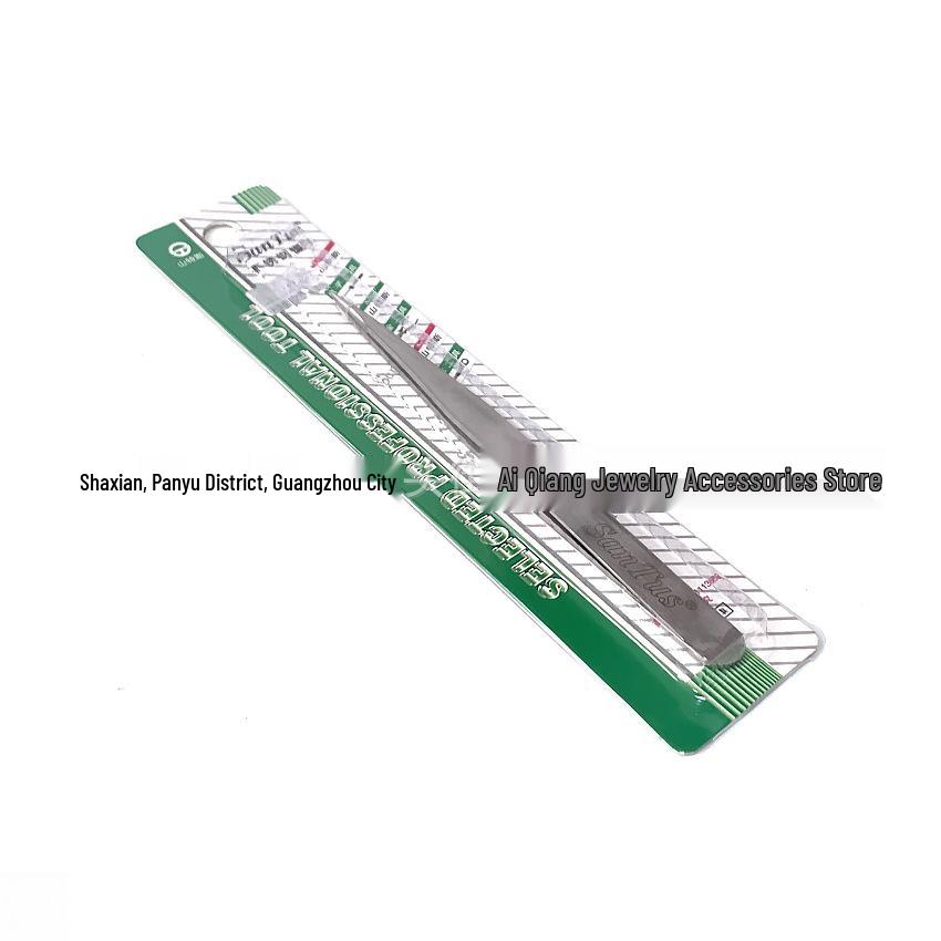 SANTUS Precision Fine Point Stainless Steel Tweezers for Jewelry and DIY