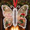 Santa Claus Ornament Christmas Cash Gift Ornament, Acrylic Butterfly Money Holder with Built‑in Unique Gifts Clear Compartment, Holiday Hanging for