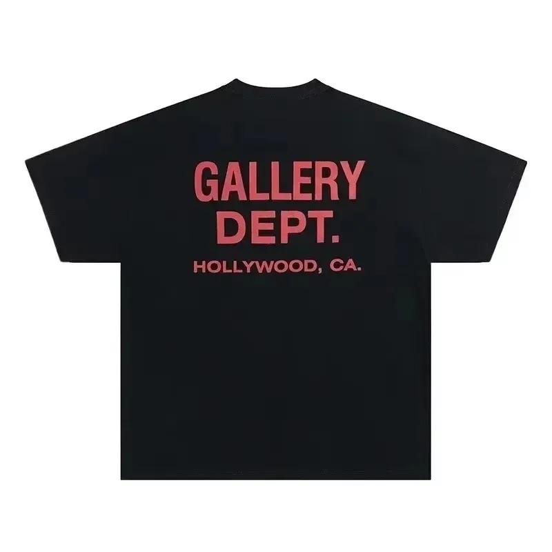 Vintage High Street Tshirt Gallery Dept Printed Shirt Fashion Letter Print Tshirt Casual Oneck Tee Unisex Tee Summer Brand Top