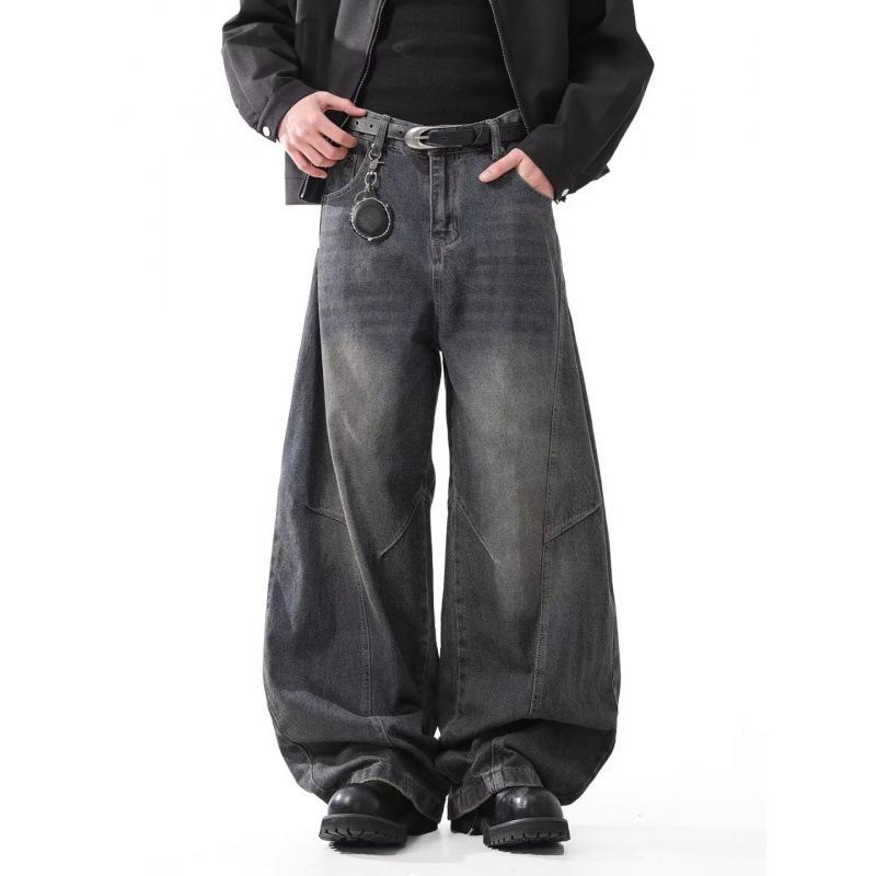 JYL Women's Straight Jeans Cross-Border Plus-Size American Vibe High-Waist Denim