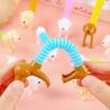 5/10/15/20Pcs Stress Relief Telescopic Tube Dachshund Toy Dog Flexible Tube Fidget Toy Twisting Stretch Sensory Tube Party Favors