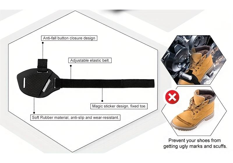 Motorcycle Boot Cover, Gear Shift and Brake Protector, Padded Honeycomb Anti-Slip Upper for Off-Road and Road Racing