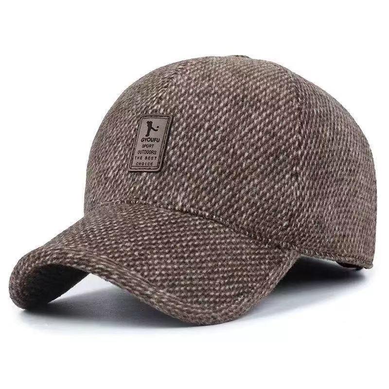 

1 piece of winter thickened and warm dual-purpose folding ear-protecting baseball cap and catchy baseball cap
