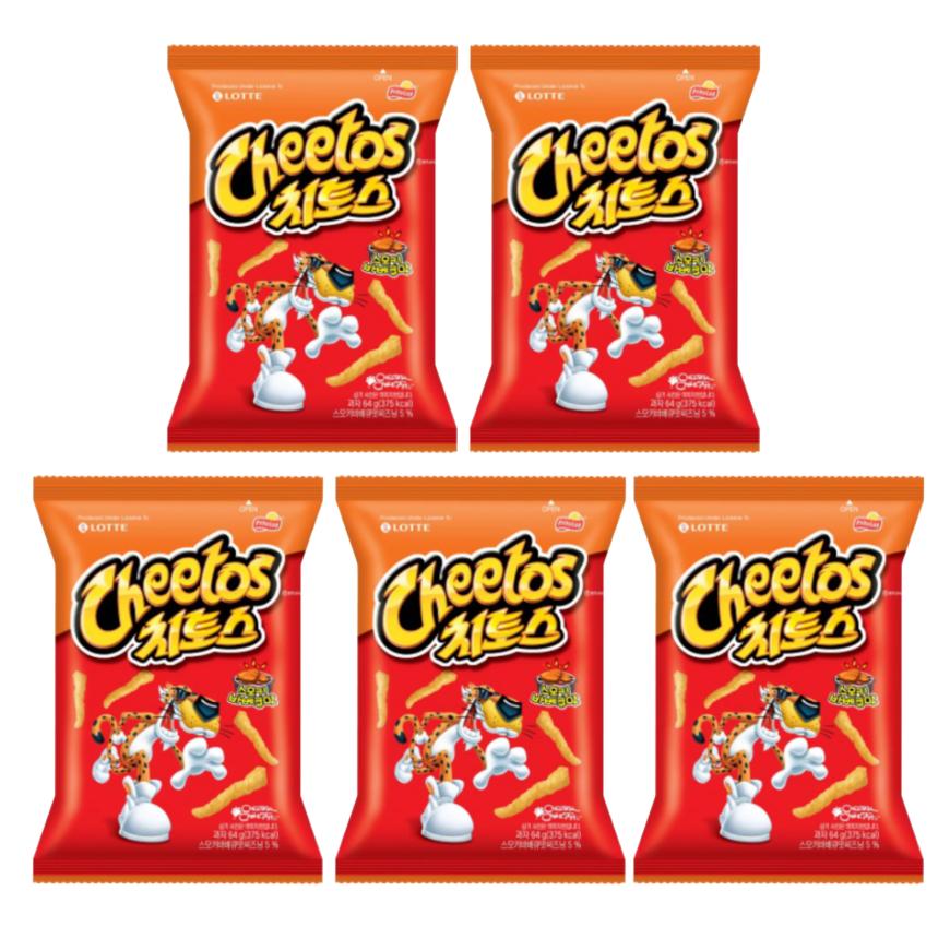 

Lotte Cheetos Дымный барбекю 64г) / Сладкий и Острый Вкус (64g) – Корейский перекус #Smoky Barbecue x 5PCS