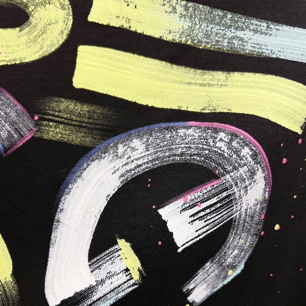 9283 Off-White Summer Men's and Women's Pure Cotton Print Oversized T-shirt Street Wear