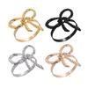 Napkin Rings with Bow Decor Zinc Alloy Napkin Holders Wedding Party Decoration Table Setting Accessories