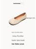 Weiwei Girl Women's Retro Square Toe Slip-On Flats with Soft Sole