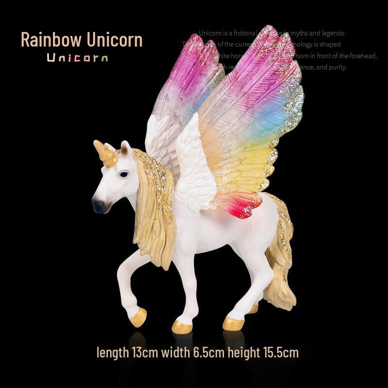 European Mythical Pegasus Unicorn Toy Model: Elf, Mythical Creature, Magic Beast 