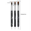 3Pcs 2 In1 Dual End Nail Art Brush Dotting Pen Manicure Tool For Gel Acrylic Nail Art Painting Dotting Tools Extension Gel Brush