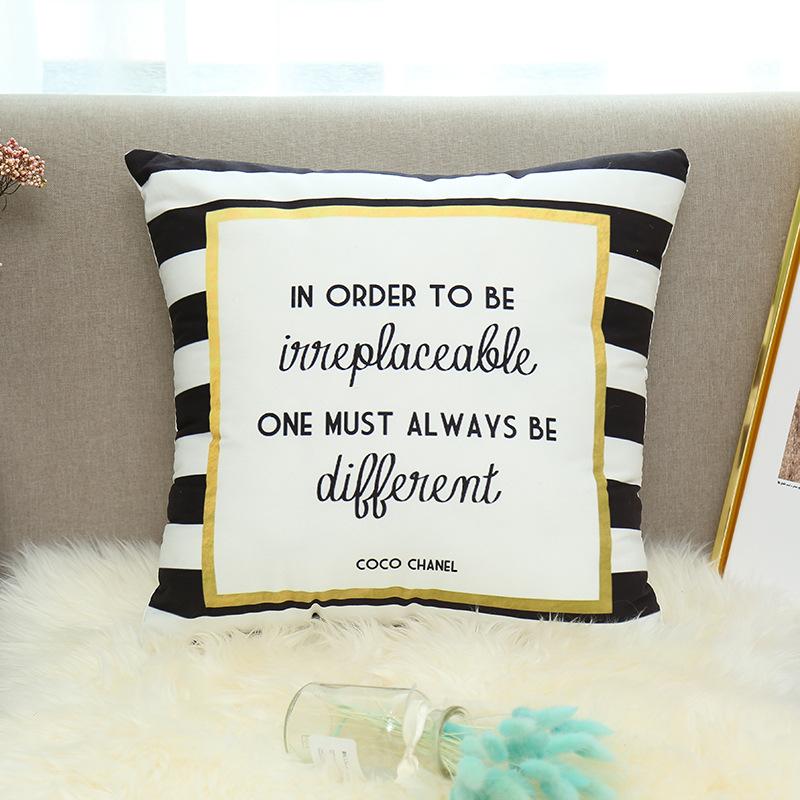 

Simple Modern Striped Series Geometric Pillow Cover Car Sofa Cushion Cover Girly Feelings Cushion Cover Core 45*45cm