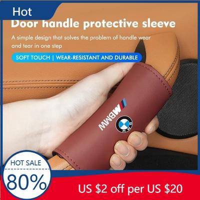 Mâner interior al ușii auto nou, din piele, anti-uzură, manșon protector pentru E46 E90 E60 F10 E39 F30 E36 E87 E90 E30 E53 F31