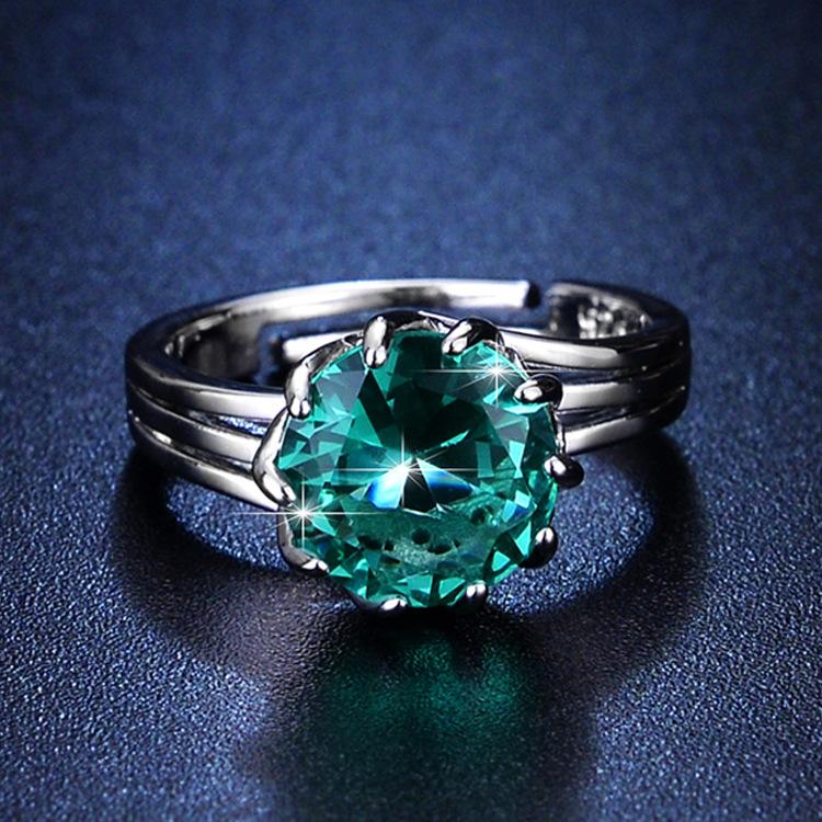 

Кольцо с бриллиантом Lotus в 3 карата, технология Lucky Yellow Diamond, цвет бриллианта, открывающееся кольцо для женщин Opening Adjustable