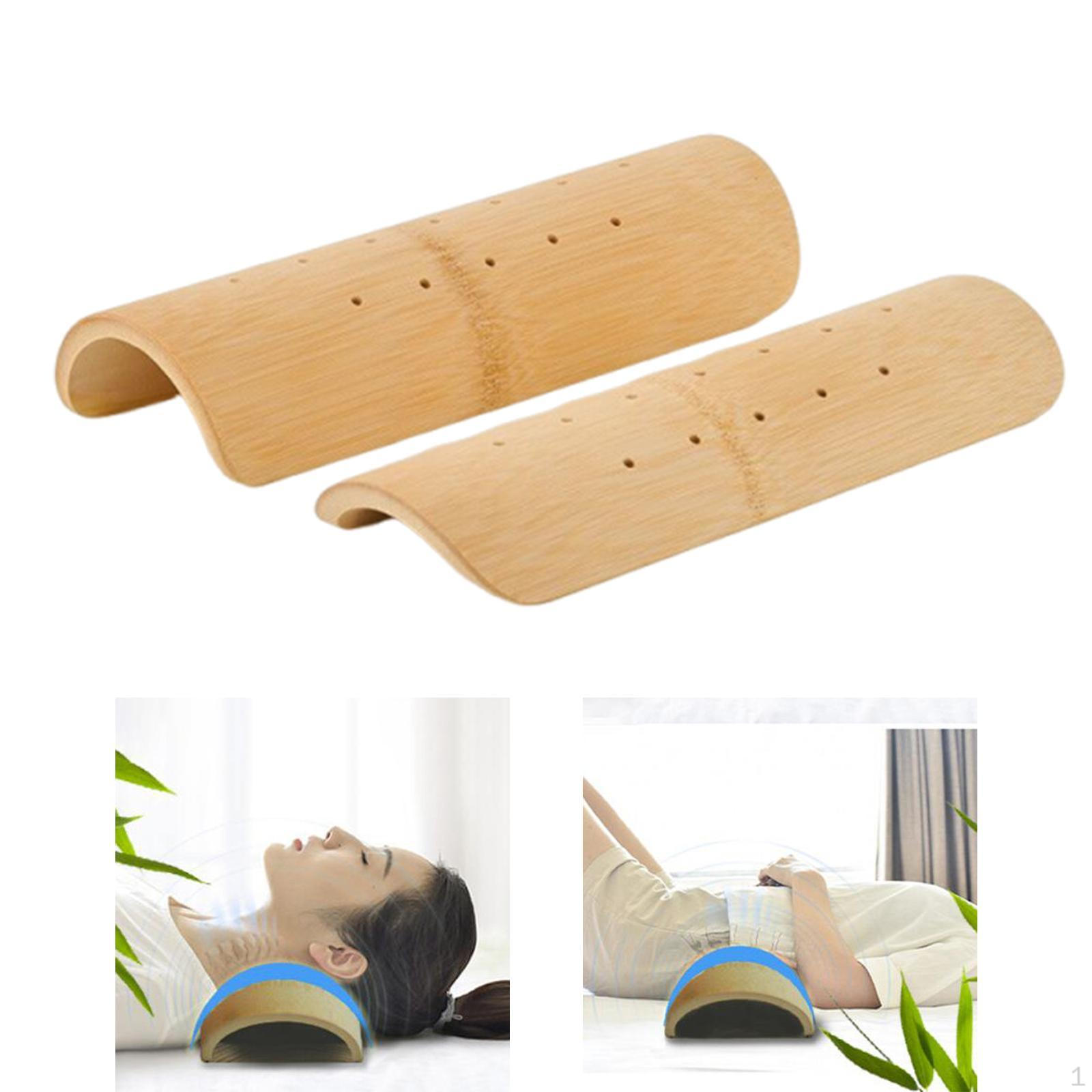 

Бамбуковая подушка для шеи для сауны, эргономичная, ручной работы, универсальная поддержка для поясницы для общежития 7cm Neck Pillow