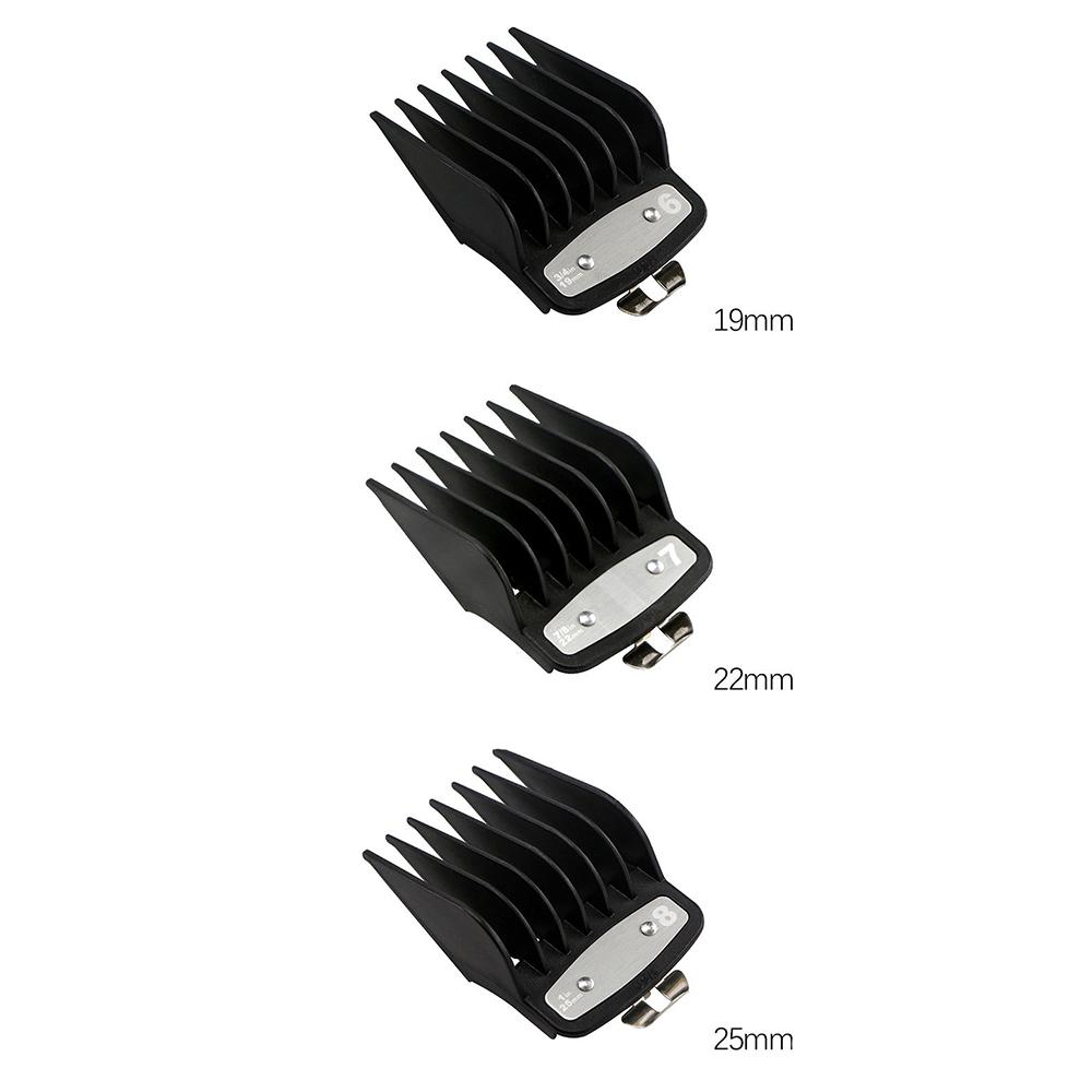 10Pcs Professional Cutting Hair Clipper Guides Combs For Wahl Accessories Black