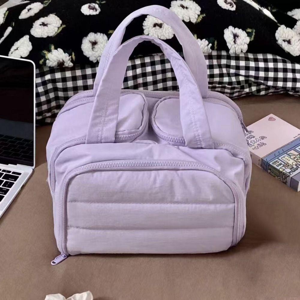 Double Side Open Travel Toiletry Bag Multipocket Design Portable Makeup Pouch Women's Makeup