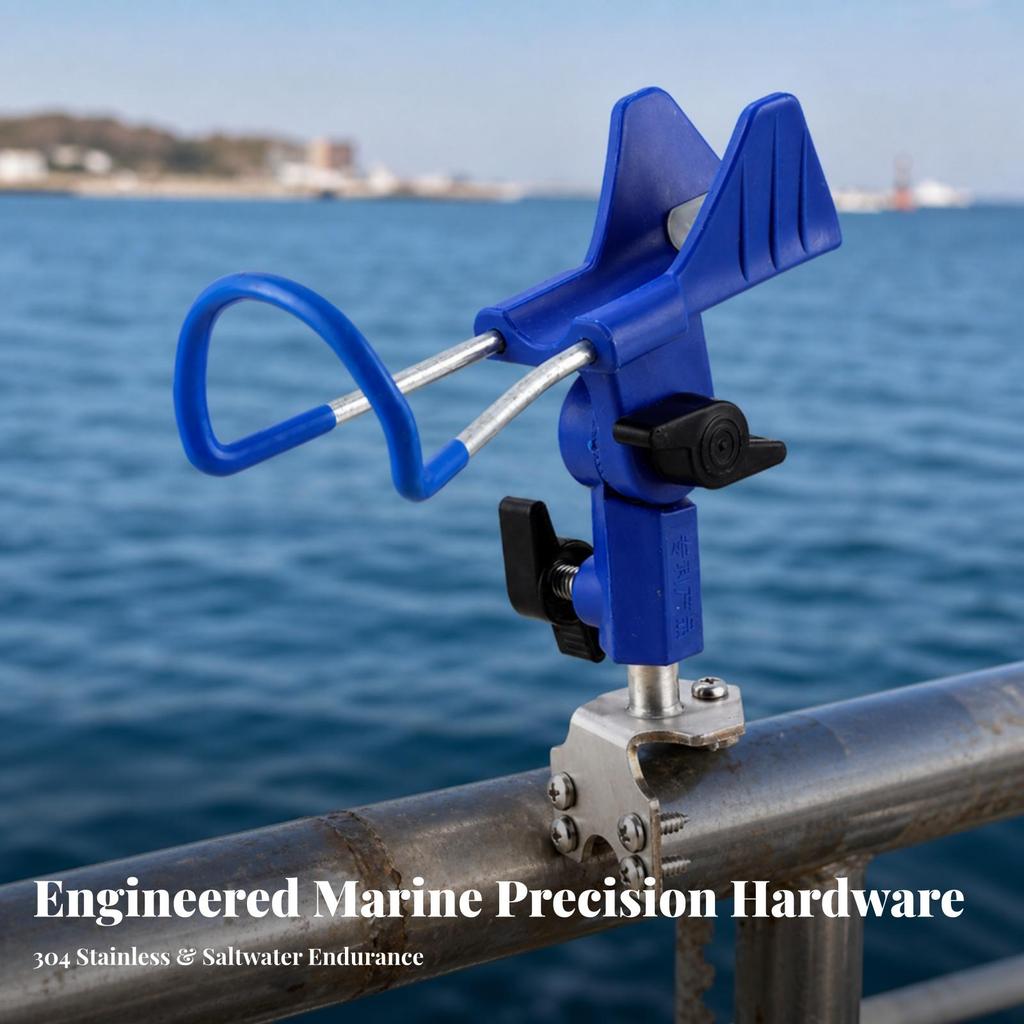 Fishing Accessory Compact Boat Rod Holder with Clamp Base Heavy Duty |