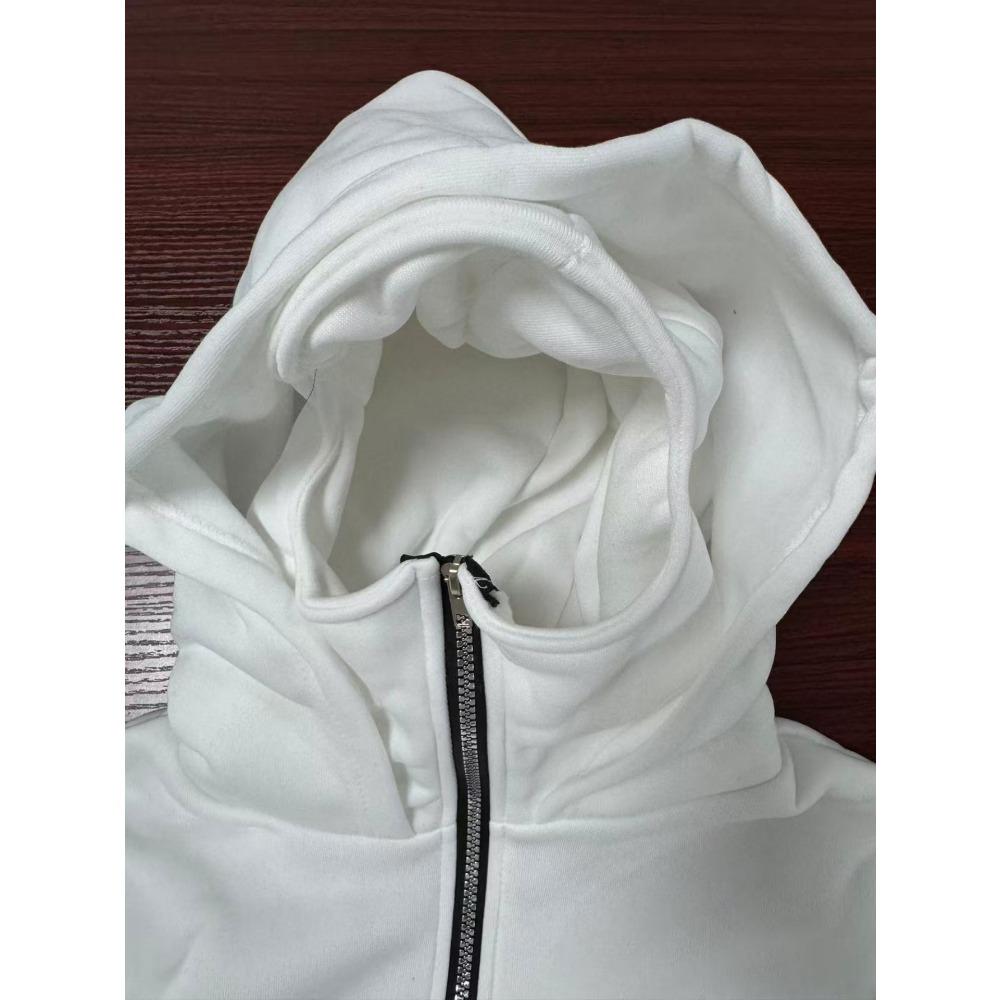 Men's Hooded Zipper Sweatshirt - Loose Fit Street Jacket Zipper Hoodie Warm and Frost Resistant Clothing