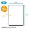 Hakuba HAKUBA Picture Frame Poster Panel A2 Size Black 4977187506396 Insert Type Lightweight Thin Aluminum For Displaying AMZFPTP-BKA2 Photos,