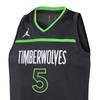 Nike X NBA Basketball Jersey Edwards Away Kids Jerseys Blue White 3Y2B7BXJP-TIM05