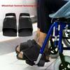 1/2 Pezzi Supporto per Scarpe per Sedia a Rotelle Nero Cinturino Fisso Nero Per Supporto Piedi Anziani Ausili per la Cura Poggiapiedi Sedie a Rotelle