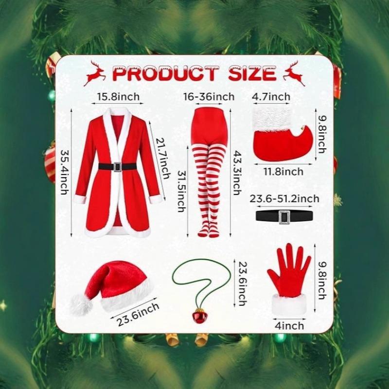 Women's Santa costume r lau dress adult, Christmas party dress, stage performance dress