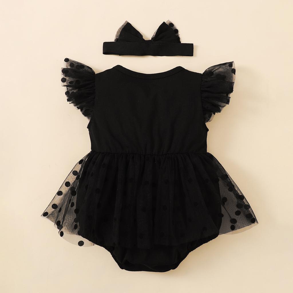 infant Girl Summer Outfits Sleeveless Dress Romper Lace Tutu Onesie Backless Jumpsuit Ruffle Bodysuit One Piece