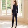 High-End Women's Winter Wool Blend Professional Suit for College Students and Interviews