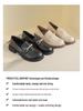 Vintage Pearl Loafers: Women's British-Style College Leather Slip-ons with Thick Soles