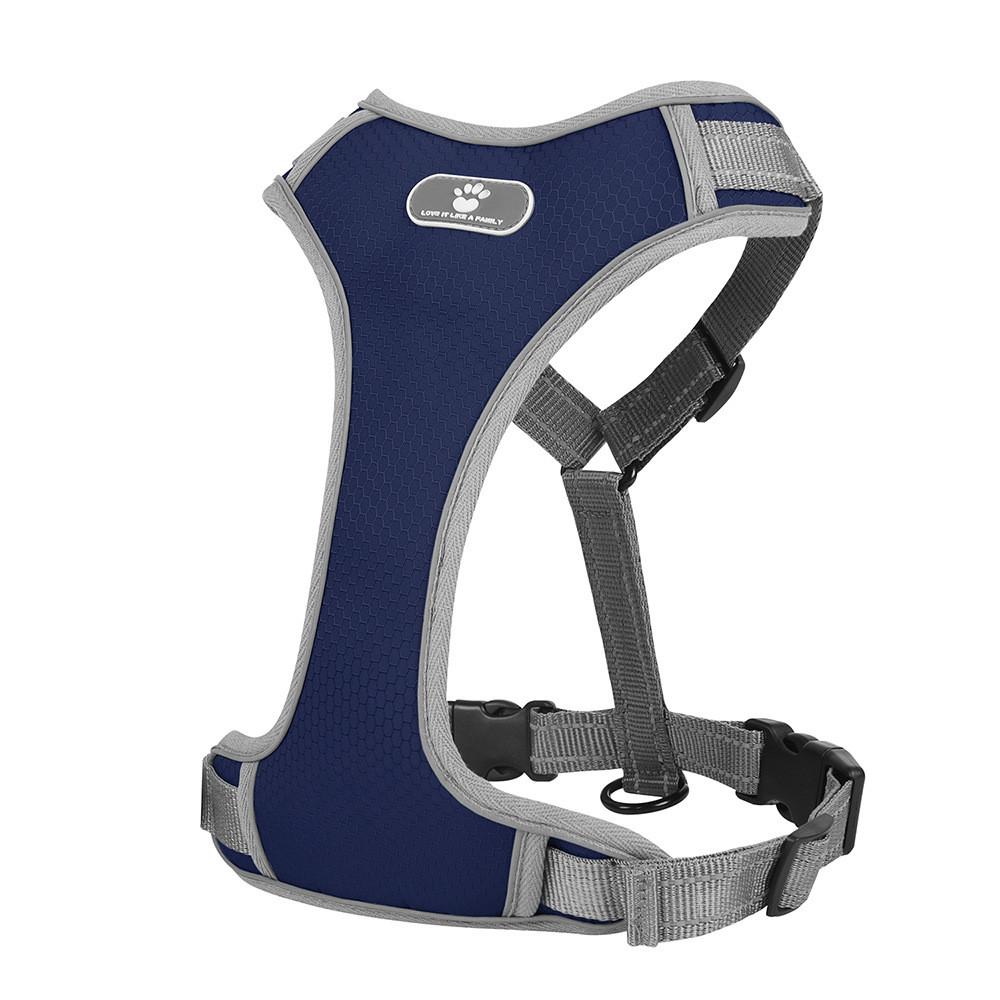 Oxford Fabric Dog Harness With Reflective Rope For Training And Walking