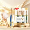 7Pcs Wide Head Adult Soft Bristle Toothbrushes Bathroom Essential Household Toothbrush for Men Women Daily Cleaning