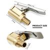 Samochód Auto Mosiądz 8mm Opona Koło Opona Uchwyt Powietrzny Inflator Pompa Zawór Klips Zacisk Złącze Adapter Akcesoria Samochodowe Do Kompresora