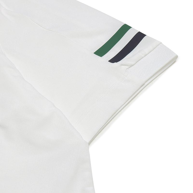 Fila Tennis Minimalist Casual Sports Comfortable Knitted Short Sleeve Grand Slam Polo Shirt Men Tops Jade-White A11M533138F-WT