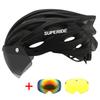 Superide Ultalight Cycling Helmet With Magnetic Googles & Sun Visor Men Women In-Mold Road Bike Mtb Bicycle Helmet