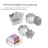 Stainless Steel Mousse Cake Ring Molds with Press Plate 1/4 Pcs Multi Shapes for Commercial Bakery Dessert Making