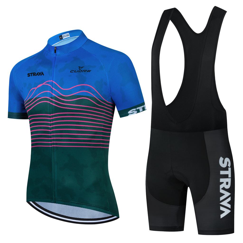 New Cycling Suit, Bicycle Mountain Bike Outdoor Breathable Short-sleeved Shorts 2026 Summer Breathable Cycling Suit Set