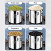 6/12/21/33L Stainless Steel Storage Container with Seal Lid Kitchen Canister with Handles Oil Sugar Milk Storage Bucket for Home Kitchen Bar Restauran