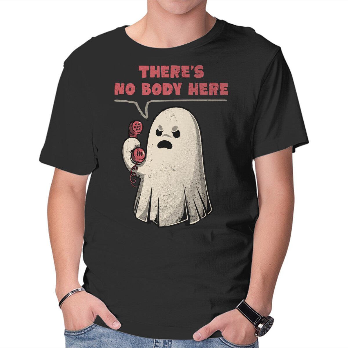 Unisex Crew Neck T-Shirt Nobody Here Graphic Short Sleeve Casual Tee XXXL