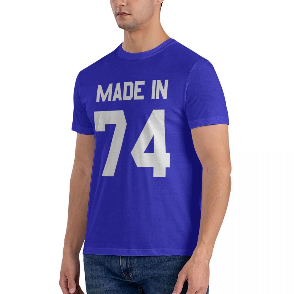 Made In 74 Mens T-Shirt Colors 42nd Birthday Personal Gifts 1974 Mans Unique Cotton Short Sleeves O-Neck Male T Shirts
