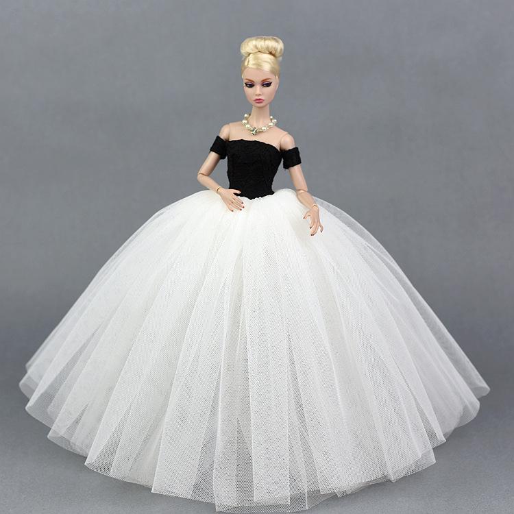 30CM Ankleidepuppe - Supermodel FR2 Stil mit bauschigem Feenprinzessin Hochzeitskleid