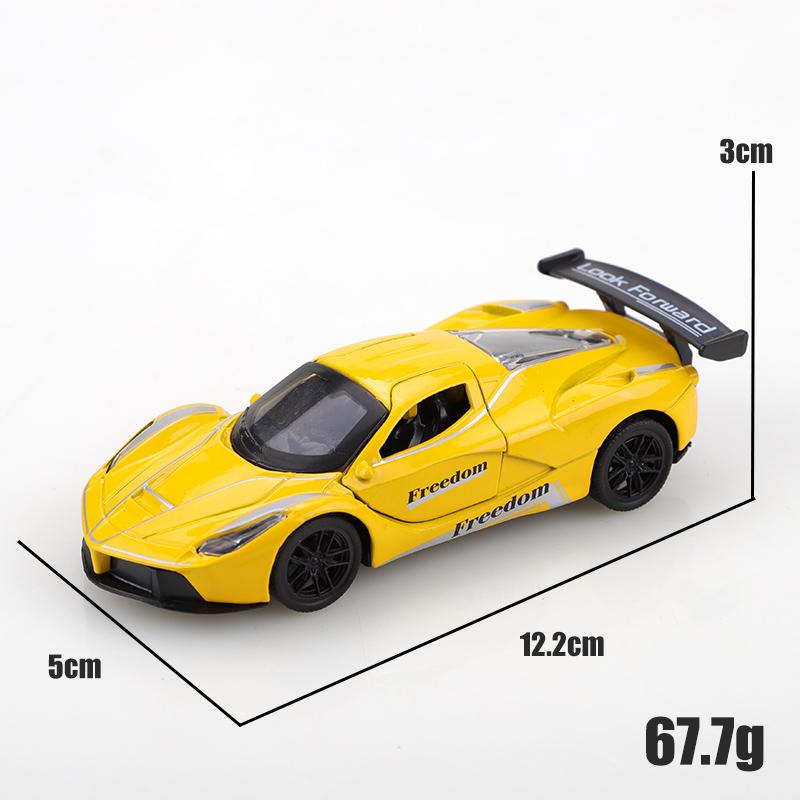 1.36 Alloy SF Track Style Pullback Car, Simulation Supercar Pullback Alloy Car, Alloy Toy Car, Children's Toy.