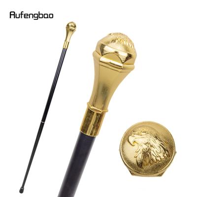 Vulturul de aur cu mâner rotund de lux Baston de mers la modă pentru petrecere Baston decorativ de mers Baston de mers elegant, 93 cm