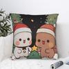 Bubu Dudu Christmas Pillow Case Graphic Pillow Cover Funny Cushion Cover For Sofa Home Decoration