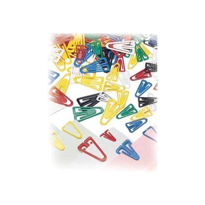 Laurel Plastiklips Trombones triangulaire 35 mm polystyrène toutes les couleurs, assorties pack de 200