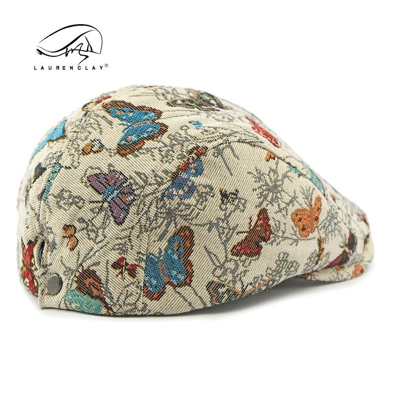 

Autumn and winter new hat female beret personalized jacquard retro duck tongue beret forward hat Adjustable чорний