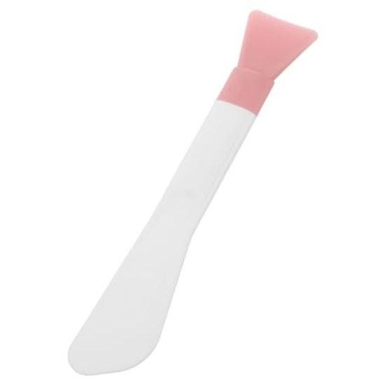 Silicone double-headed face covering brush spatula set minimizes product waste during skincare. Reusable beauty tool face.