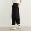 Women's Black Slim-Fit Casual Pants