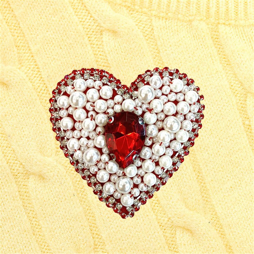 Sequins Heart Artistic Applique for Clothes Hat Sewing Patches DIY Scarf Wedding Dress Decors Accessories